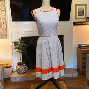 New seersucker sleeveless dress